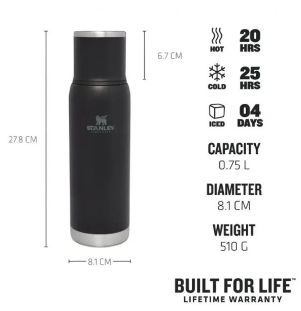 Термос Stanley Adventure To-Go Black 0,75л Фото 3
